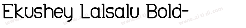 Ekushey Lalsalu Bold字体转换